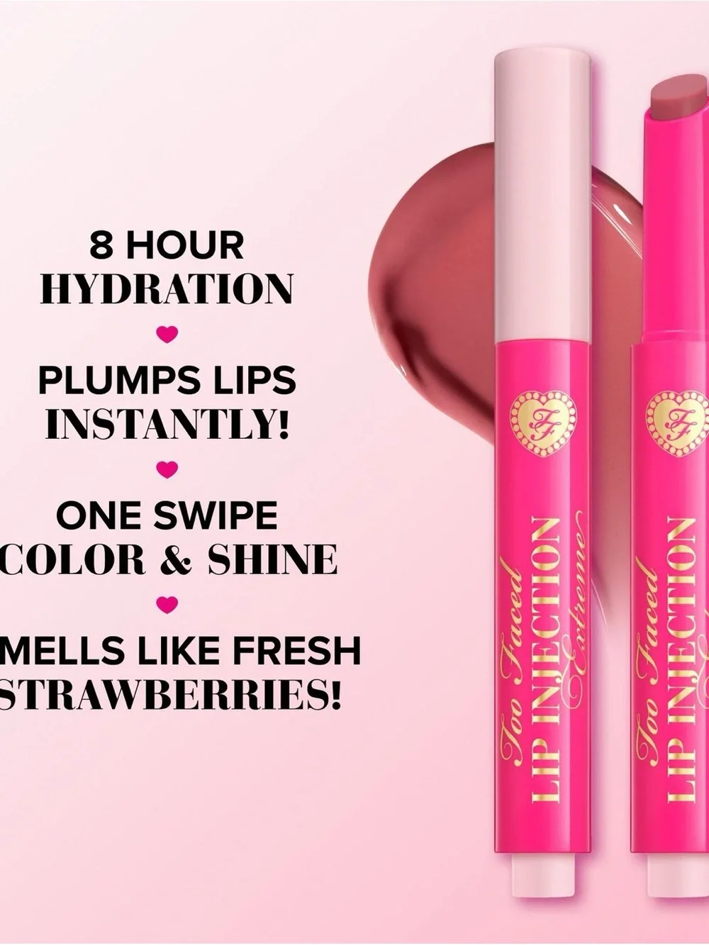 Too Faced Lip Injection Extreme Plumping Clicks in “Voted Most Popular”  (BNIB)